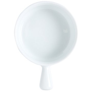 our goods White Porcelain Soup Bowl with Handle