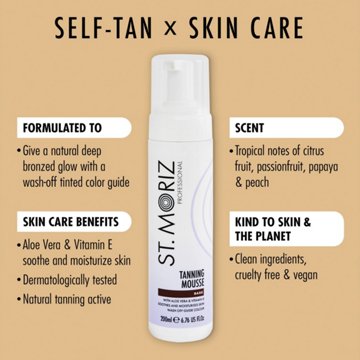 St. Moriz Professional Tanning Mousse - Dark