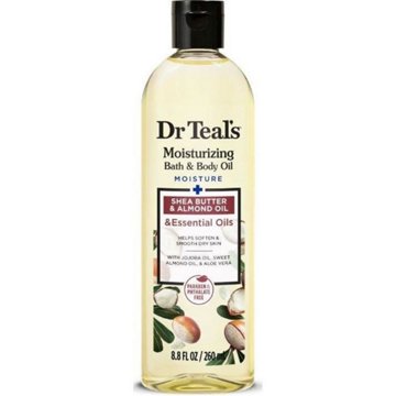 Dr Teal's Moisturizing Bath & Body Oil - Shea Butter & Almond Oil, 8.8 oz