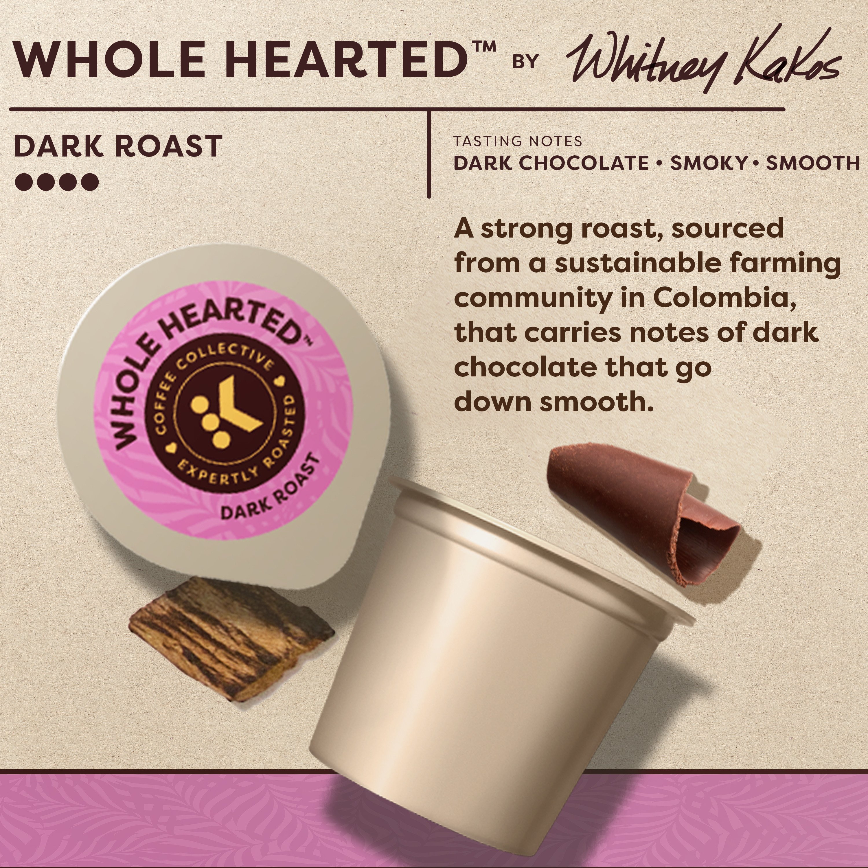 Keurig Coffee Collective Whole Hearted Dark Roast Single Serve