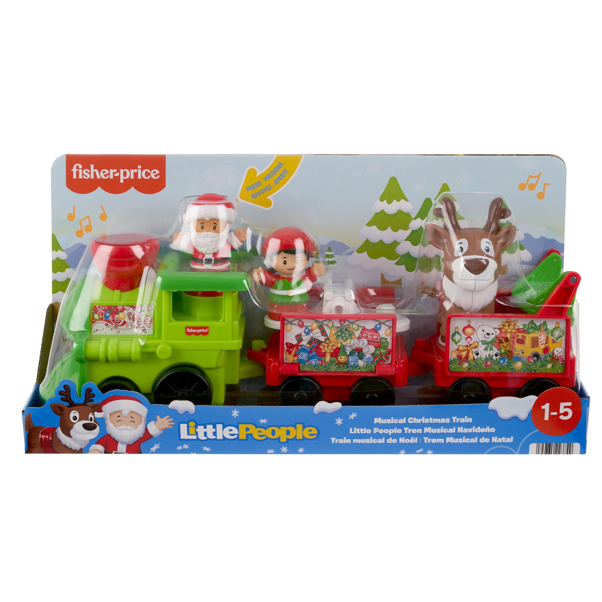 Fisher-Price Little People Musical Christmas Train - Shop Baby toys at ...