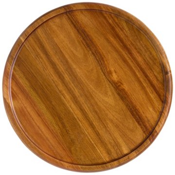 our goods Acacia Wood Round Lazy Susan