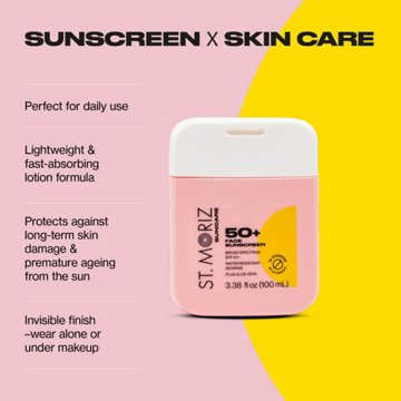 St. Moriz Sunscreen Face Lotion - SPF 50