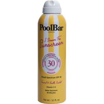 PoolBar I Scream for Sunscreen Clear Spray - SPF 30, Coconut Vanilla