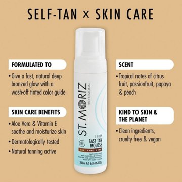 St. Moriz Professional 1 Hr Fast Tanning Mousse
