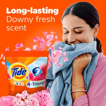 Tide PODS 4 In 1 Downy Laundry Detergent Pacs - April Fresh Scent