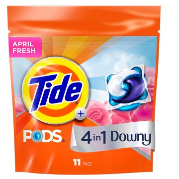 Tide PODS 4 In 1 Downy Laundry Detergent Pacs - April Fresh Scent