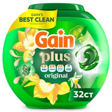 Gain Plus Flings Liquid Washing Detergent Pacs - Original Scent