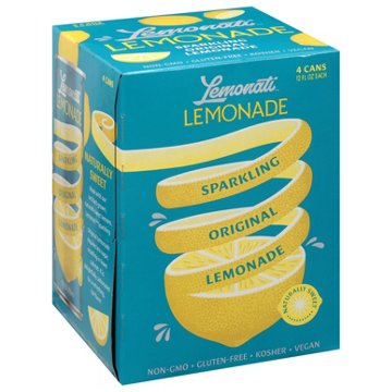 Lemonati Sparkling Original Lemonade 4 pk Cans