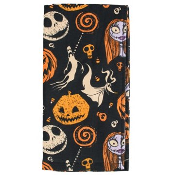 The Nightmare Before Christmas Halloween Terry Black Dish Towel, 19'' x 25''