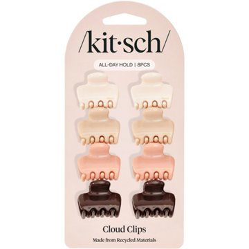 Kitsch Mini Puffy Claw Clips - Rosewood