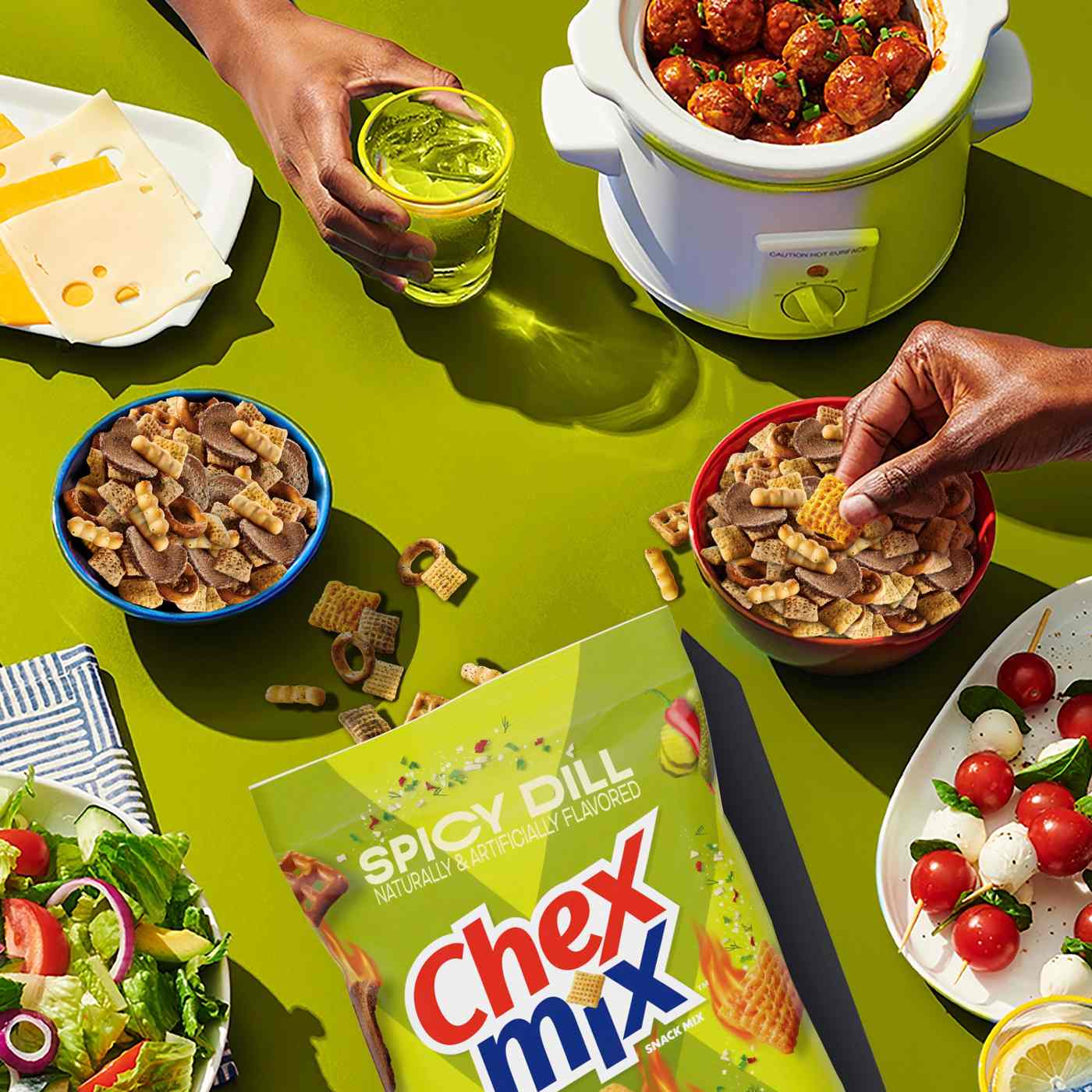 Chex Mix Spicy Dill Snack Mix - Family Size; image 3 of 5