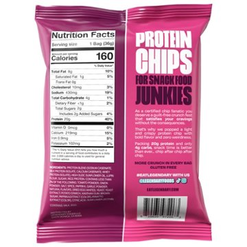 Legendary Foods Popped Protein 20g Chips Barbecue