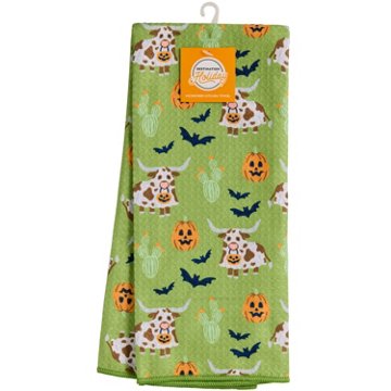Destination Holiday Microfiber Kitchen Towel - Longhorn Ghost