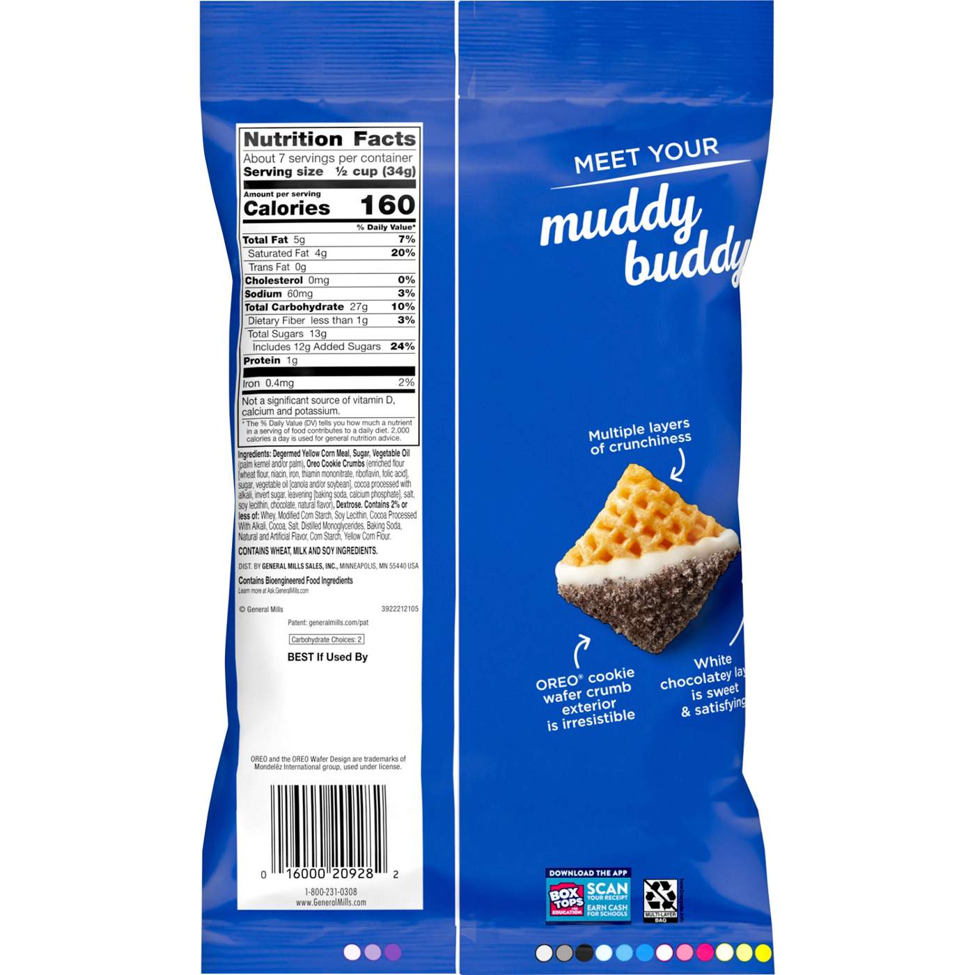 Chex Mix Muddy Buddies Oreo Cookies & Cream Snack; image 2 of 5