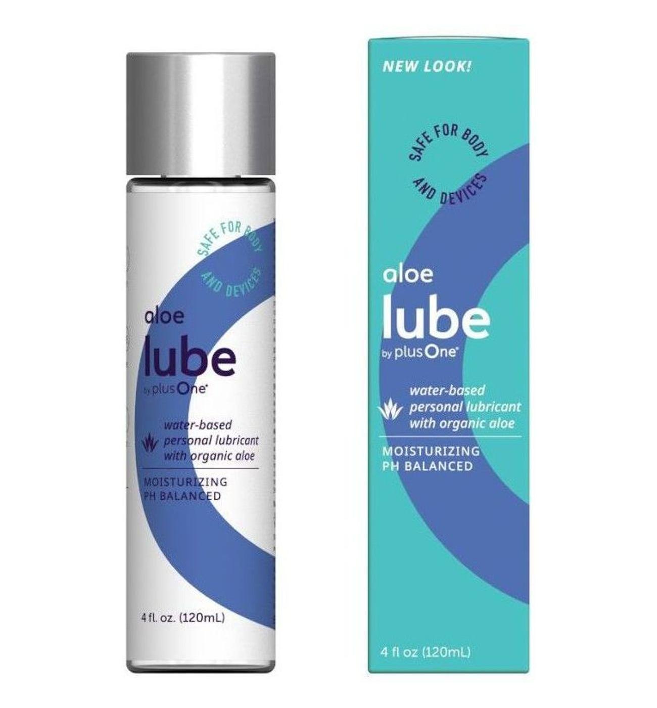 plusOne Aloe Water Based Lube; image 1 of 2