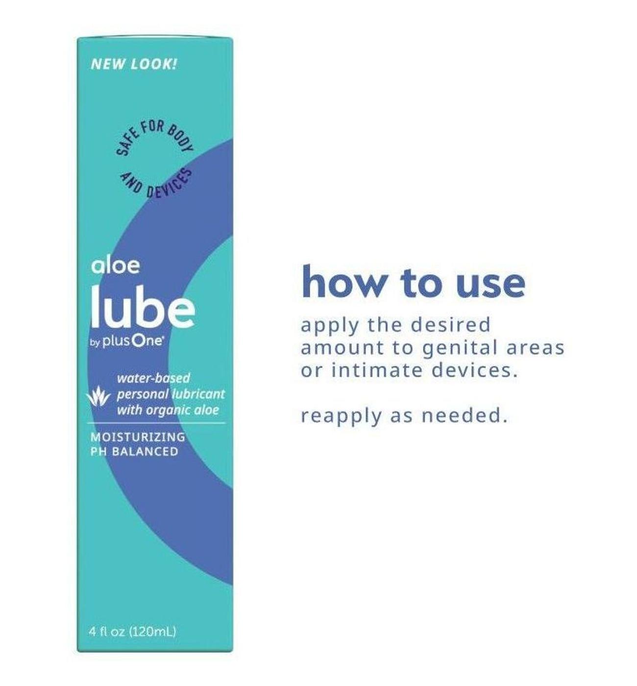 plusOne Aloe Water Based Lube; image 2 of 2