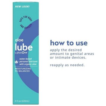 plusOne Aloe Water Based Lube, 4 oz