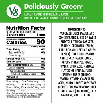 V8 Deliciously Green Juice 6 pk Cans