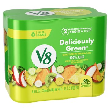 V8 Deliciously Green Juice 6 pk Cans