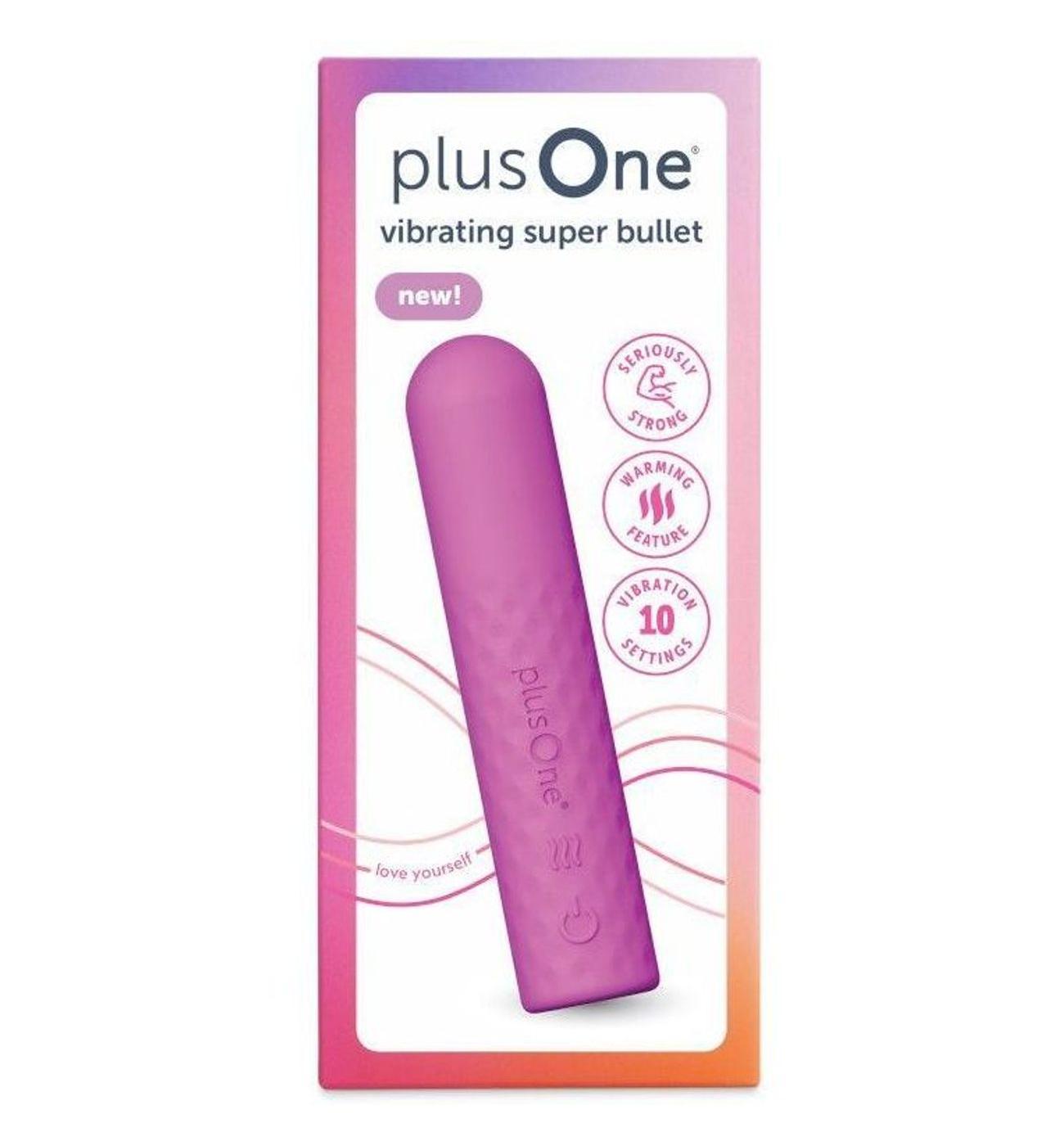 plusOne Vibrating Super Bullet Vibrator; image 1 of 2