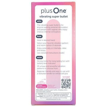 plusOne Vibrating Super Bullet Vibrator