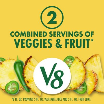 V8 Sweet & Spicy Pineapple Jalapeno Juice 6 pk Cans