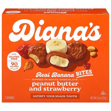 Diana's Bananas Peanut Butter & Strawberry Banana Bites