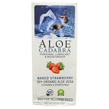 Aloe Cadabra Lubricant & Moisturizer - Naked Strawberry, 2.5 oz
