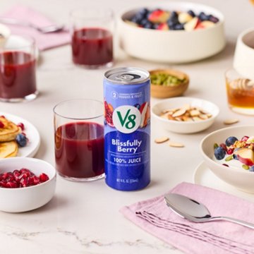 V8 Blissfully Berry Juice 6 pk Cans