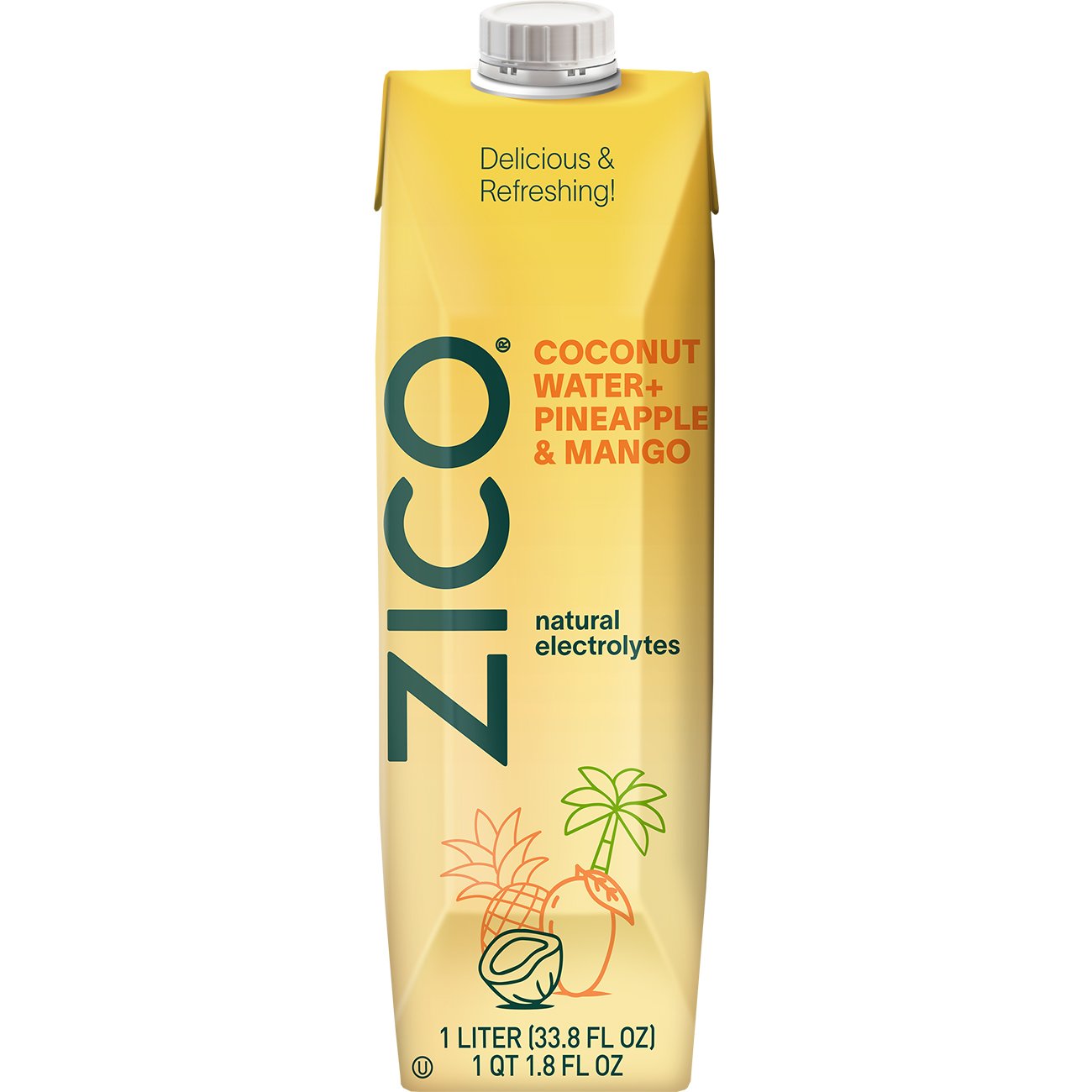 ZICO Pineapple & Mango Coconut Water - Shop Coconut water at H-E-B