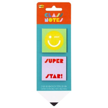 Post-it Class Notes Super Star , 2 pk