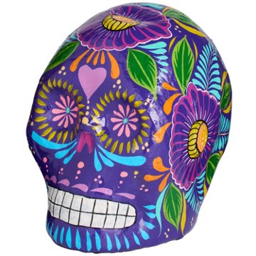 El Fandango Trading Paper Mache Skull - Styles May Vary, Medium