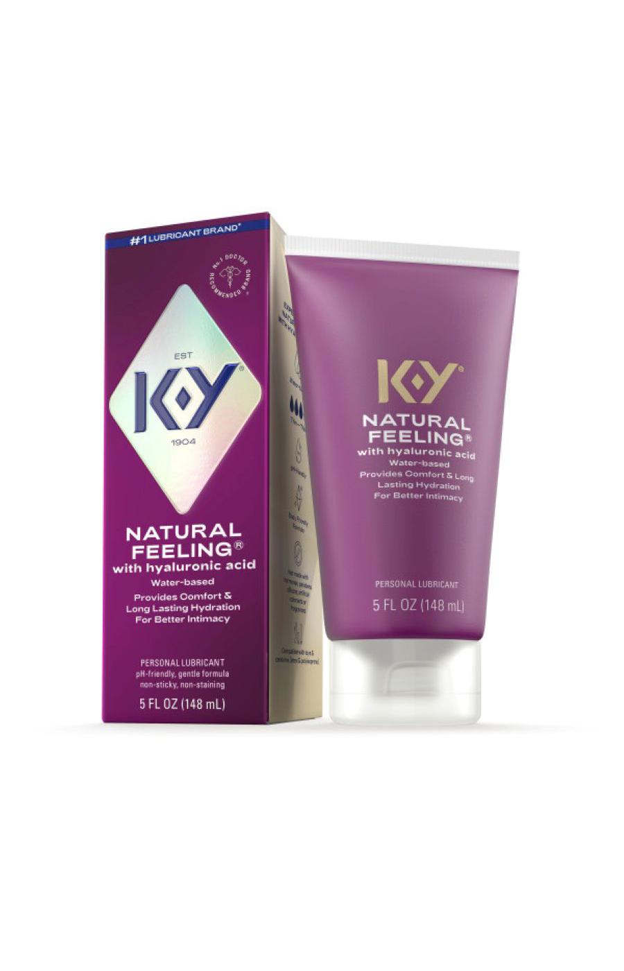 K-Y Natural Feeling Lubricant With Hyaluronic Acid; image 1 of 9