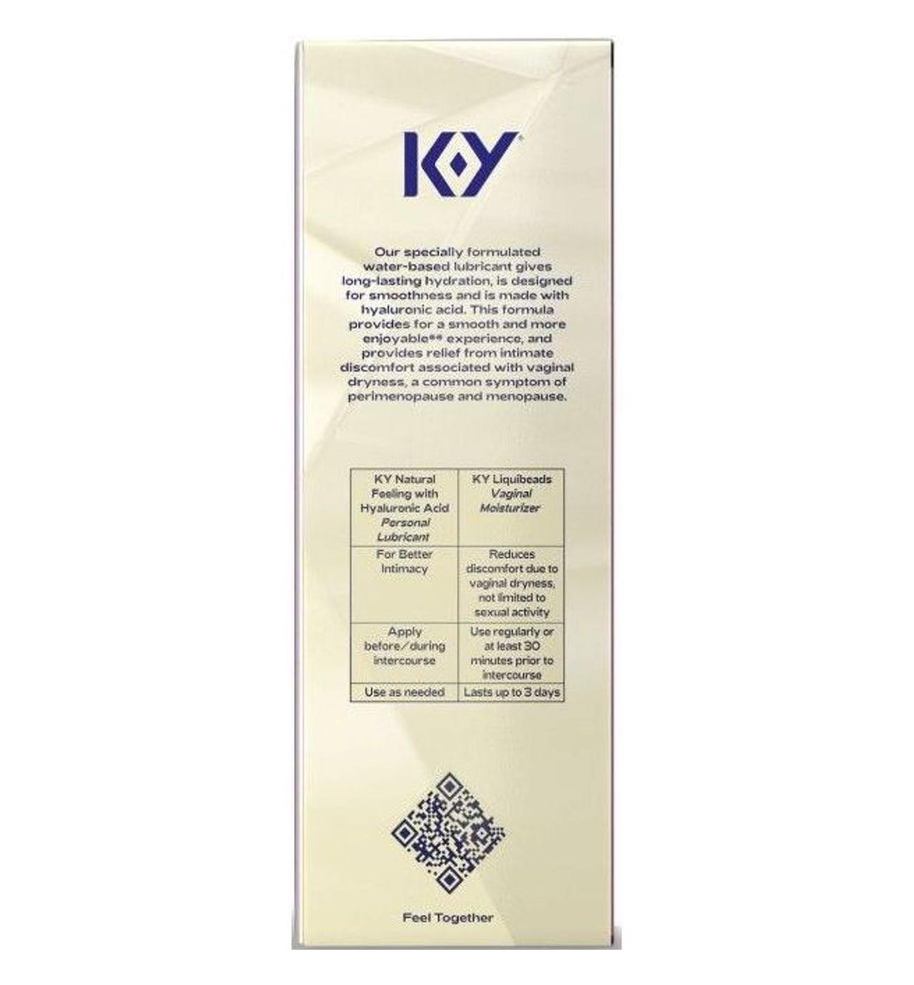 K-Y Natural Feeling Lubricant With Hyaluronic Acid; image 2 of 9