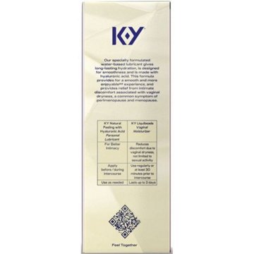K-Y Natural Feeling Lubricant With Hyaluronic Acid, 5 oz