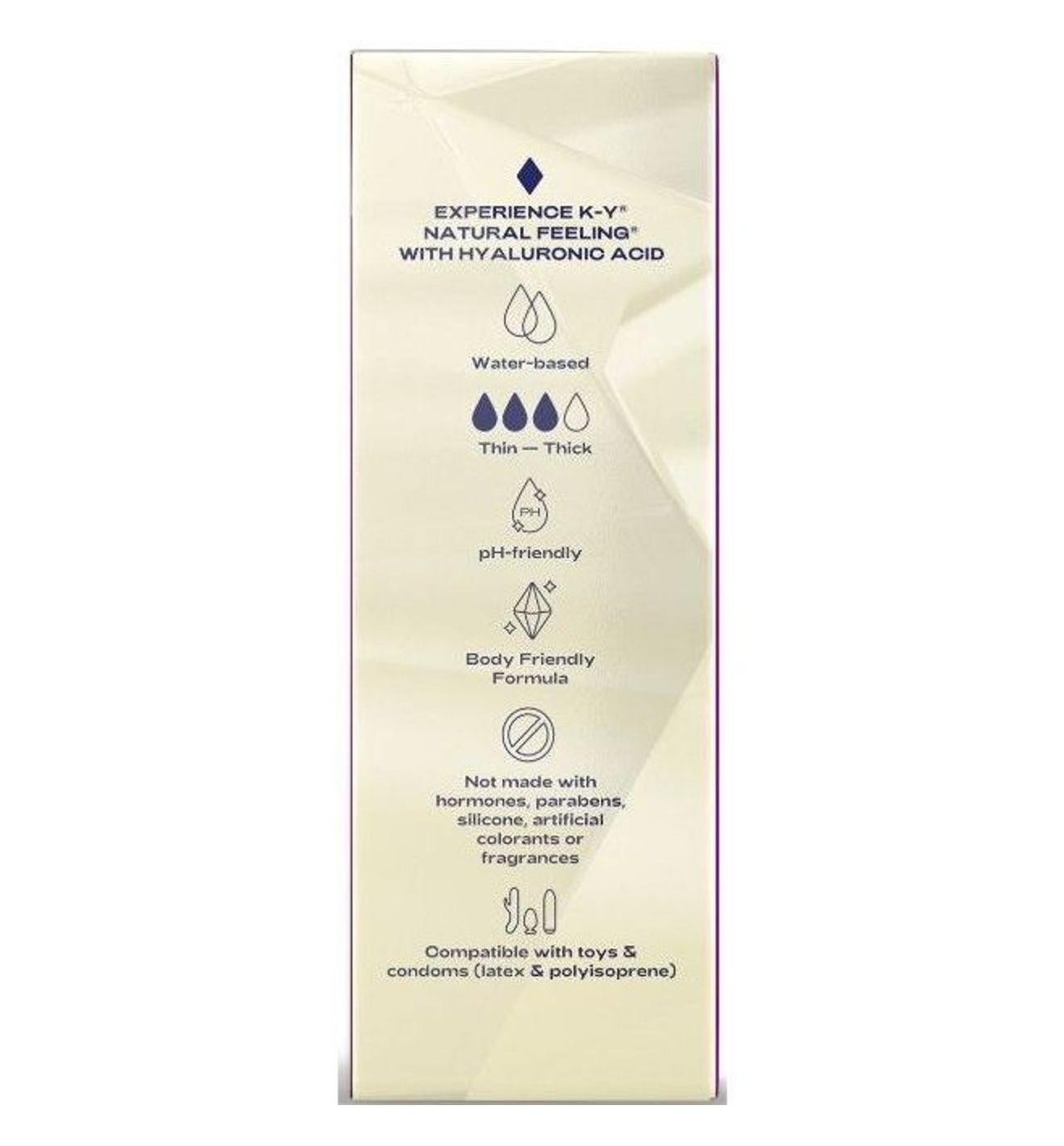 K-Y Natural Feeling Lubricant With Hyaluronic Acid; image 5 of 9