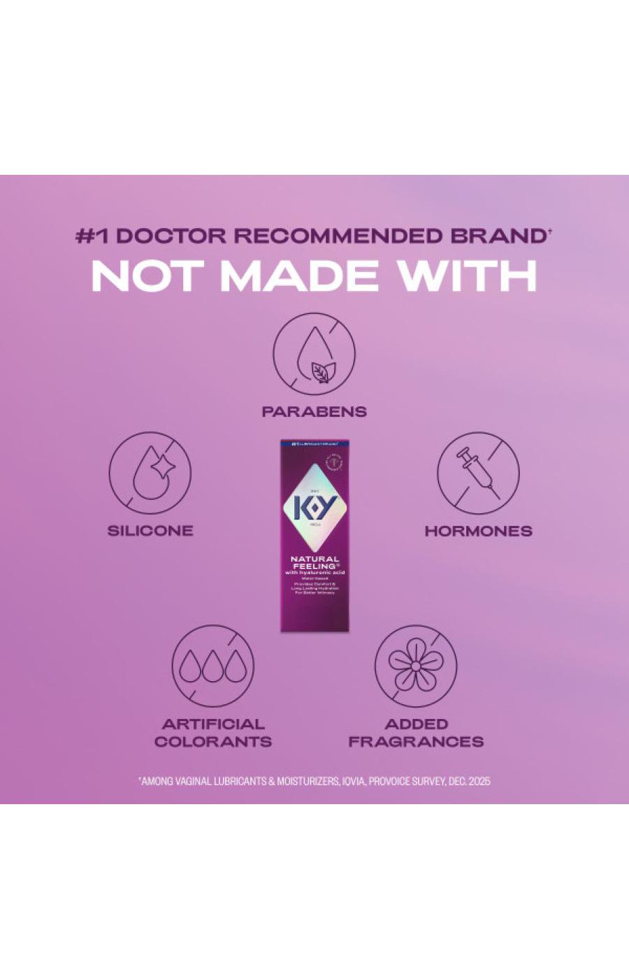 K-Y Natural Feeling Lubricant With Hyaluronic Acid; image 6 of 9