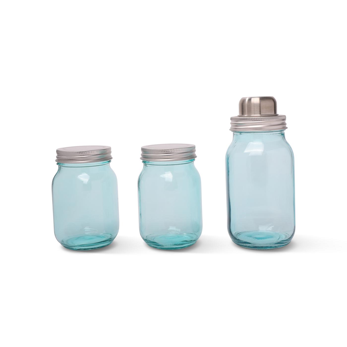 Brooklyn Steel Co. Mason Jar Shaker Set - Blue; image 1 of 2