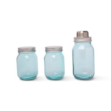 Brooklyn Steel Co. Mason Jar Shaker Set - Blue, 3 pc