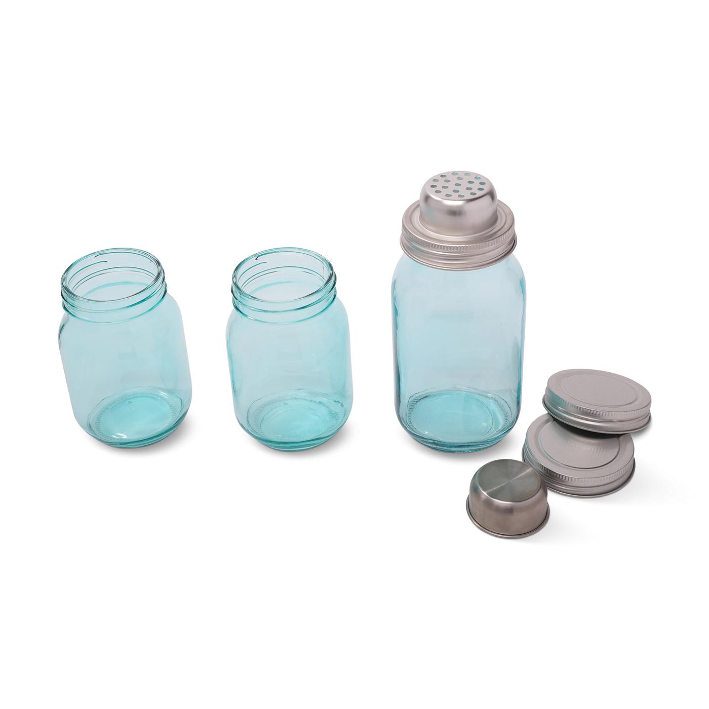 Brooklyn Steel Co. Mason Jar Shaker Set - Blue; image 2 of 2