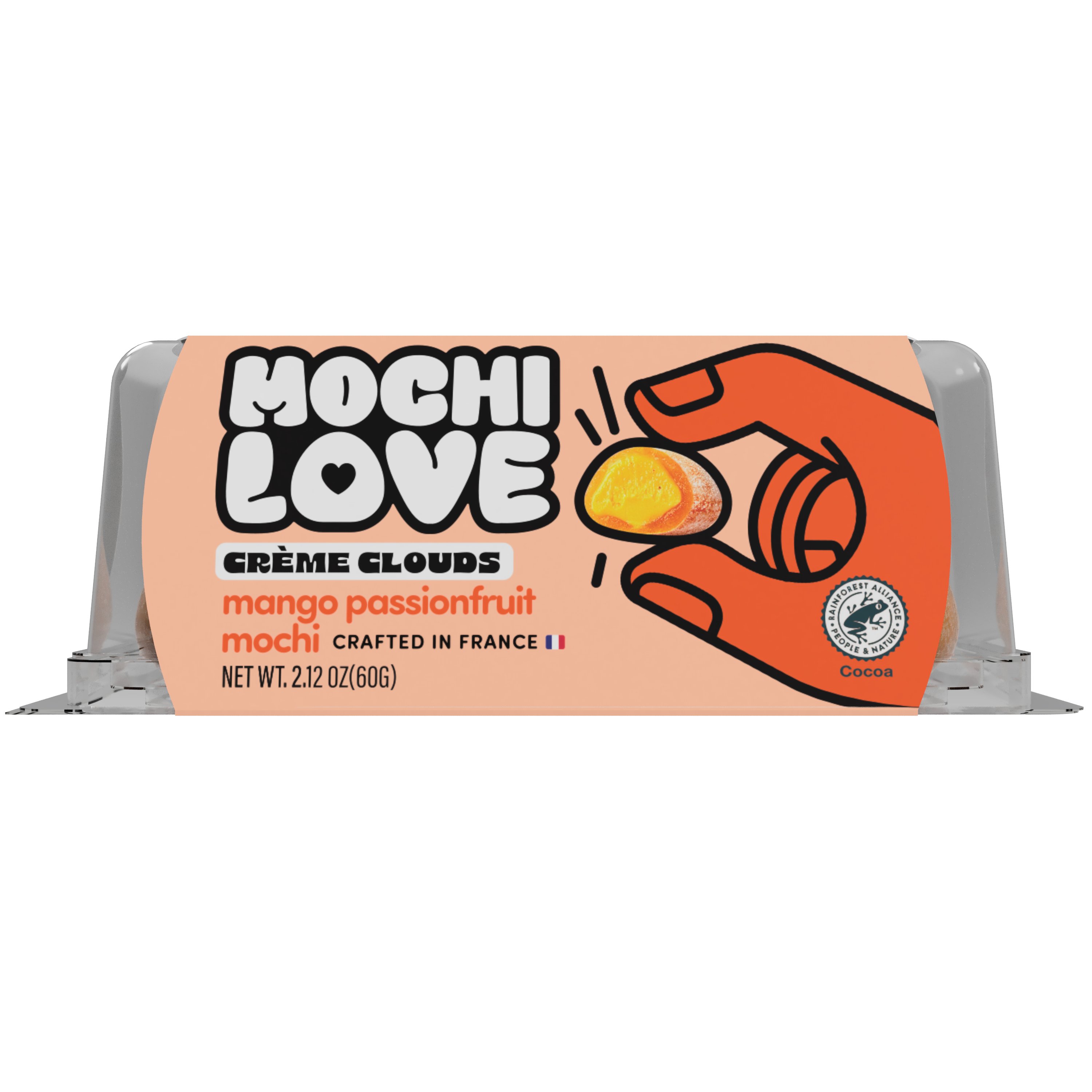 Mochi Love Creme Clouds Mango Passionfruit Mochi, 2.12 oz | Low