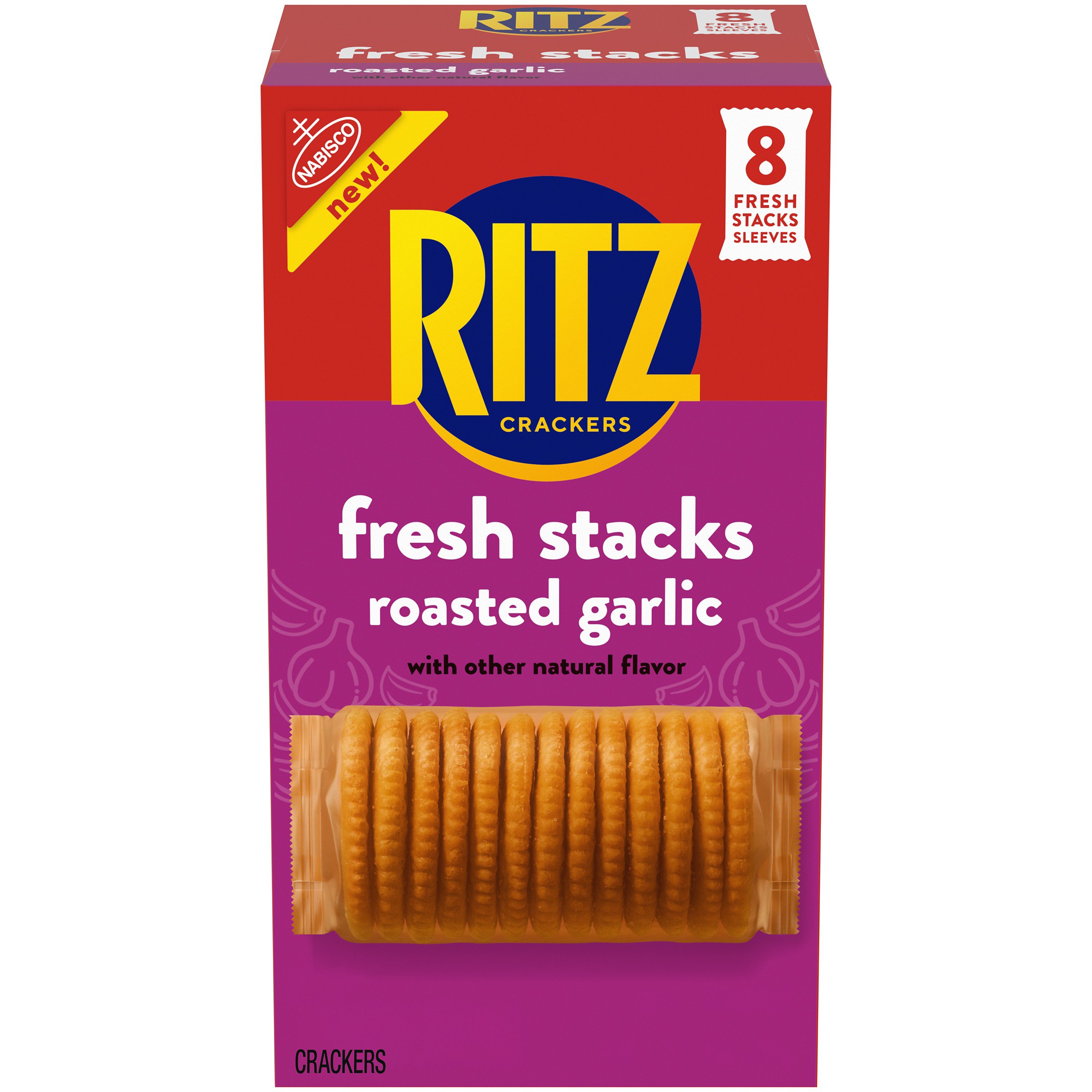 Ritz Fresh Stacks Roasted Garlic Crackers - Shop Crackers