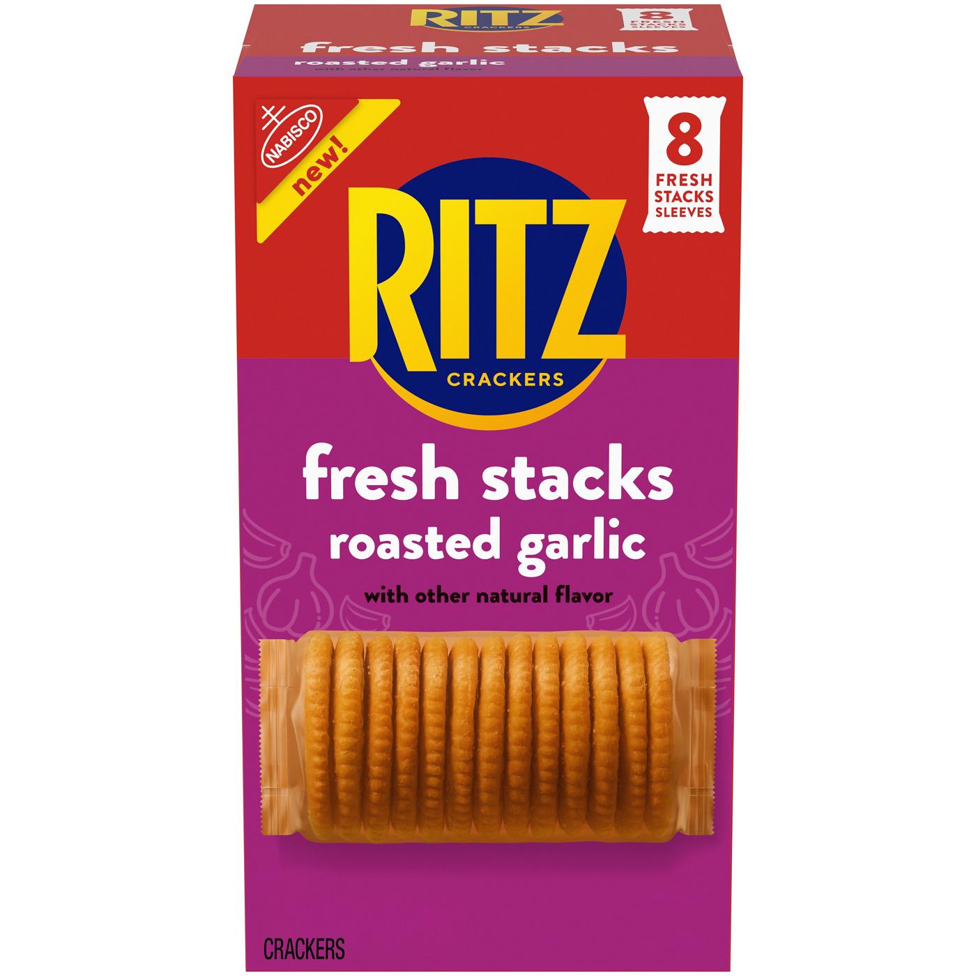 Ritz Fresh Stacks Roasted Garlic Crackers; image 1 of 10