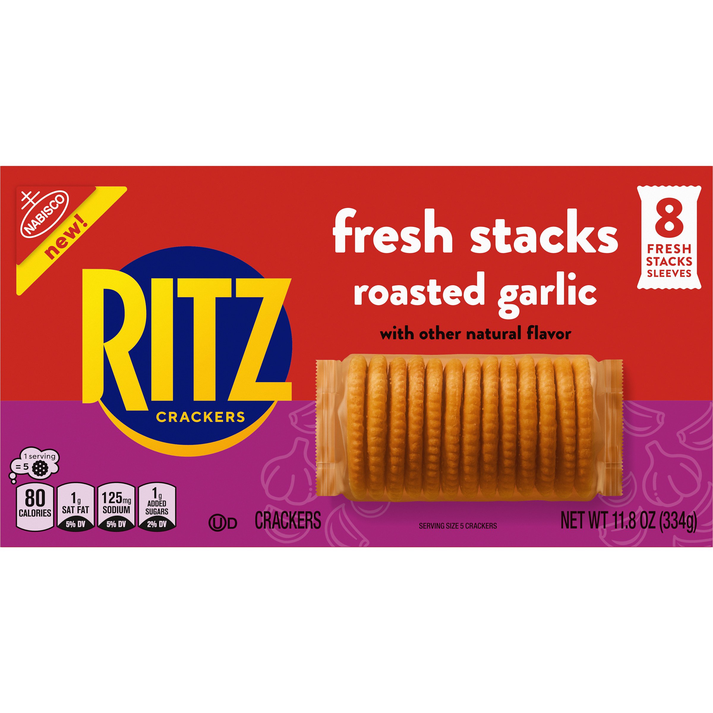Ritz Fresh Stacks Roasted Garlic Crackers - Shop Crackers