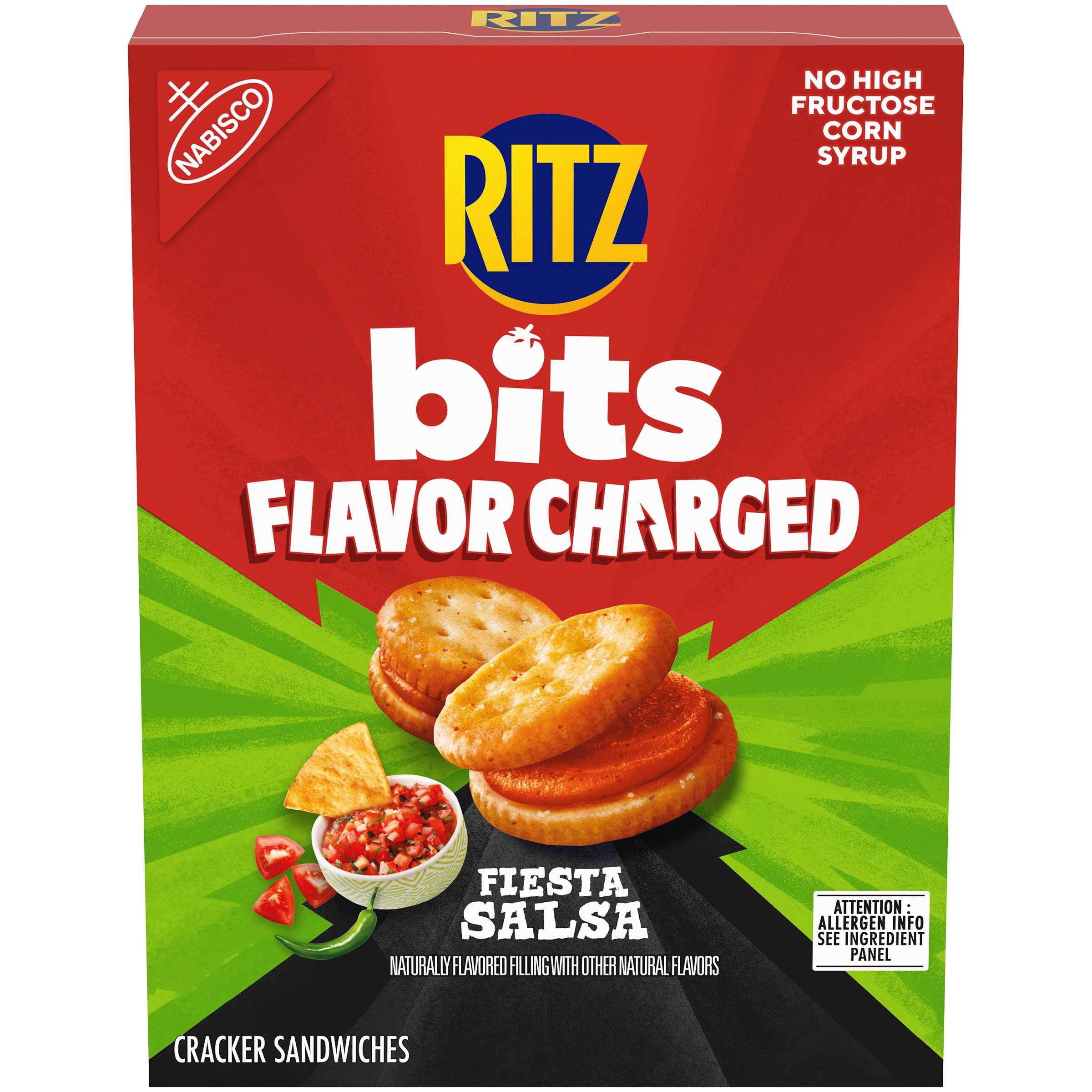 Ritz Bits Flavor Charged Fiesta Salsa Sandwich Crackers - Shop Crackers ...