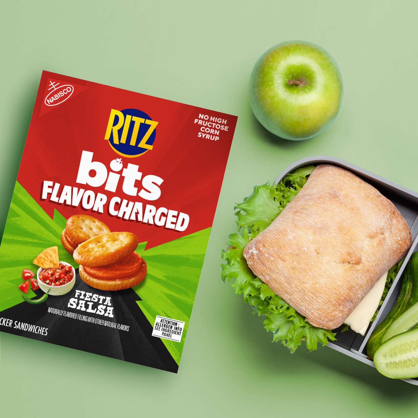 Ritz Bits Flavor Charged Fiesta Salsa Sandwich Crackers; image 2 of 8