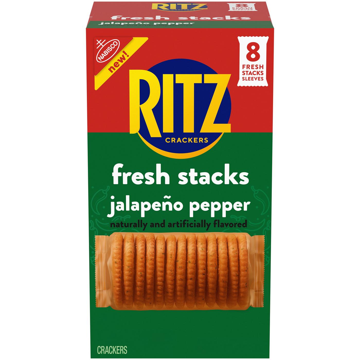 Ritz Fresh Stacks Jalapeño Pepper Crackers; image 1 of 10