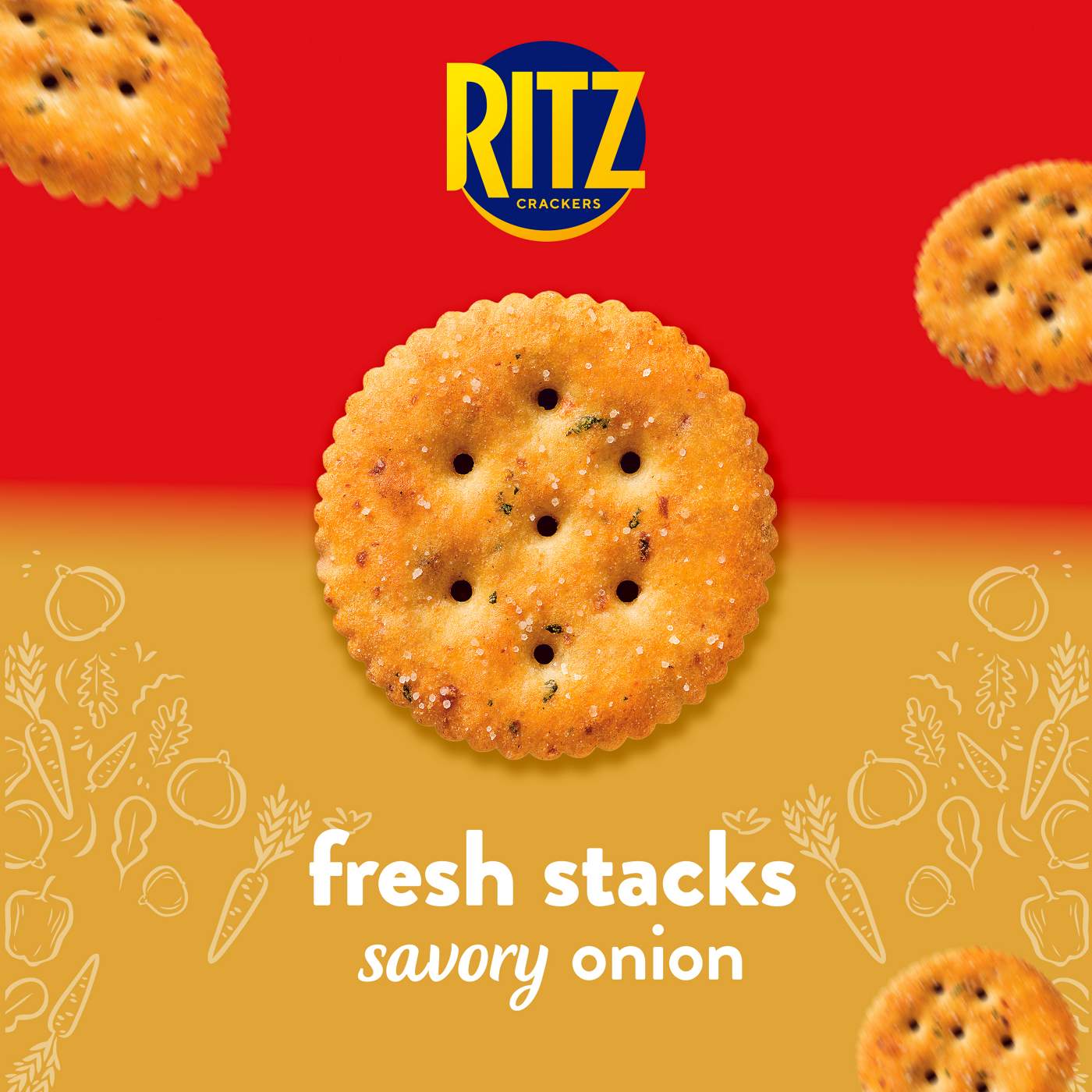 Ritz Fresh Stacks Savory Onion Crackers; image 7 of 10