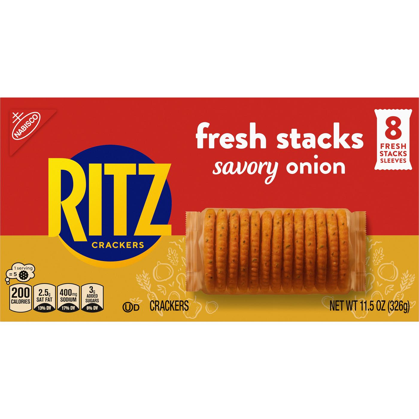 Ritz Fresh Stacks Savory Onion Crackers; image 10 of 10